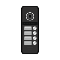 FANTASY 4 HD BLACK - 4 абонентская HD вызывная панель 1.3 Мп Novicam